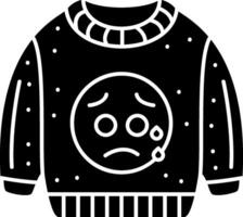 Anxious With Sweat Emoji Sweatshirt Nervous Solid vector