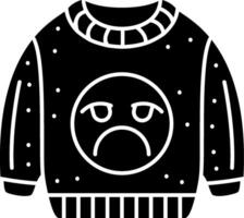 Pouting Face Emoji Sweatshirt Annoyed Expression Solid vector
