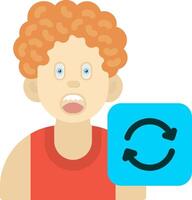 Recycle Symbol Icon for Boys Awareness vector