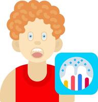 Graph Icon for Boys Learning Stats vector