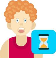 Hourglass Icon for Boys Timer Activity vector