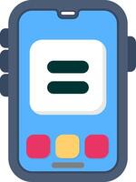 Colourful equal icon for calculator or finance app vector
