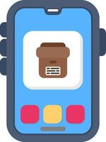 Colourful archive icon for storing mobile documents vector