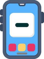 Colourful subtract icon for calculator or logic apps vector