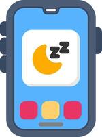 Colourful sleep icon for bedtime or wellness feature vector