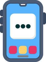 Colourful more icon for additional mobile options vector