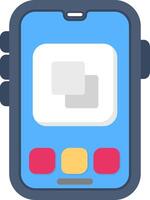 Colourful copy icon for duplication and clipboard vector