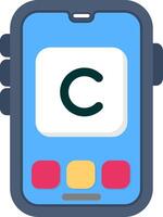 Colourful copyright icon for media usage protection vector