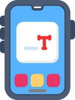 Colourful type icon for keyboard or text editor vector