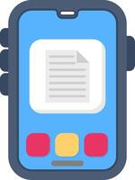 Colourful file icon for document management vector