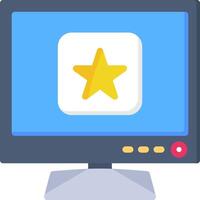 Star Icon for Favourite Smart TV Channels vector