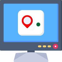 Smart TV Route Direction Icon for Navigation vector