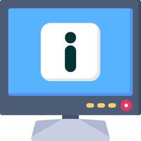Info Icon for Smart TV Tips and Details vector