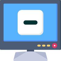 Subtract Symbol Icon for Smart TV Tools vector