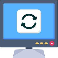 Recycle Icon for Smart TV Data Management vector