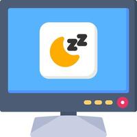 Sleep Icon for Smart TV Standby Mode vector