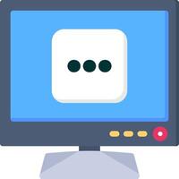 Smart TV More Options Dots Icon Design vector