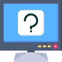 Question Icon for Smart TV Help and Support vector