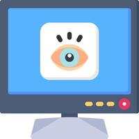 Smart TV View Icon for Previewing Media vector