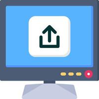 Upload Icon for Smart TV Media Sharing vector