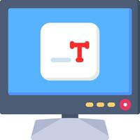 Smart TV Typing Icon for Input Interface vector