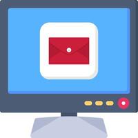 Smart TV Email Icon for Messaging App vector
