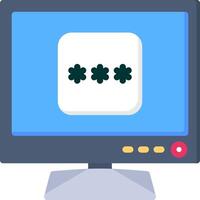 Smart TV Pin Code Security Input Icon vector