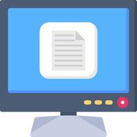 Smart TV File Icon for Media and Documents vector