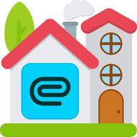 Colourful Attachment Icon for Smart Home Use vector