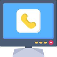 Phone Icon for Smart TV Call Integration vector
