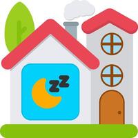 Sleep Mode Icon for Smart Bedroom Devices vector