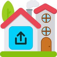 Upload Icon for Smart Home File Sharing vector