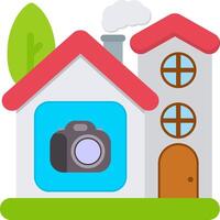 Camera Icon for Smart Surveillance System vector