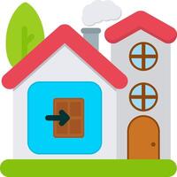 Exit Icon for Logging Out of Smart Control vector