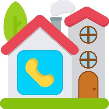 Phone Icon for Smart Call Integration vector