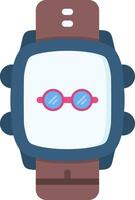 Stylish Eyeglasses Icon for Smartwatch Accessibility vector