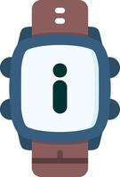 Smartwatch Info Icon in Vibrant Color Palette vector