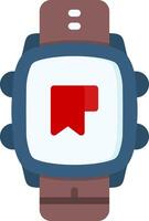 Bookmark Icon in Colorful Style for Smartwatch Reading App vector