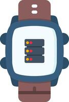 Smartwatch Database Icon with Modern Colors vector
