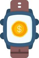 Dollar Icon for Smartwatch Currency or Wallet App vector