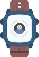 Face ID Icon in Smartwatch Secure Access Mode vector