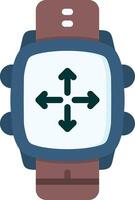 Move Icon in Colorful Style for Smartwatch Activity Log vector