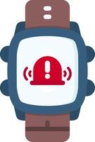 Alarm Icon in Colorful Style for Smartwatch Wake Alerts vector