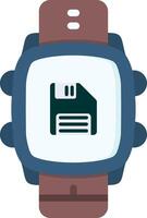 Save Icon in Colorful Flat Style for Smartwatch Files vector