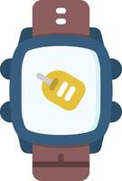 Tag Icon in Smartwatch Organizer with Colors vector