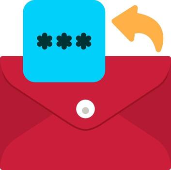 Pin Code Icon for Email Security Layer vector