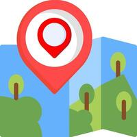 Flat Location Map Marker Icon vector