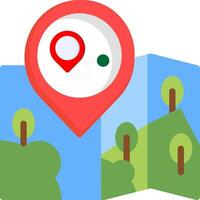 Route Planning Navigation Icon vector