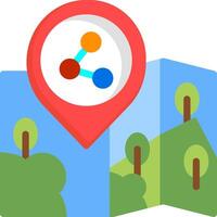 Share Current Location Icon vector