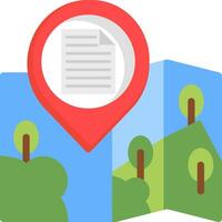 File Map Document Icon vector